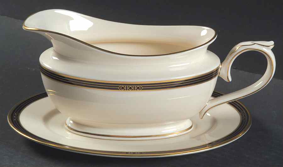 Langdon Gate Gravy Boat & Underplate by Lenox-1