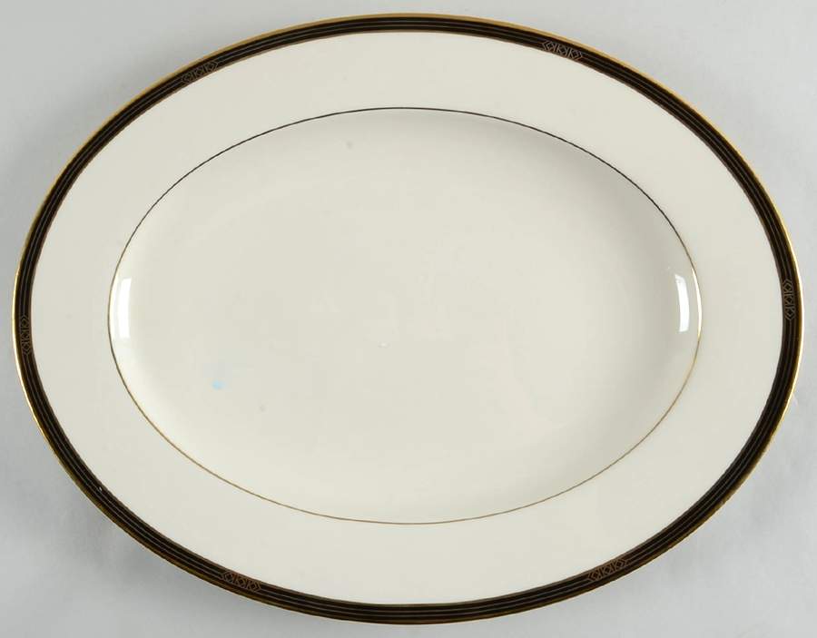 Langdon Gate 16" 99 Shape Oval Serving Platter by Lenox-1