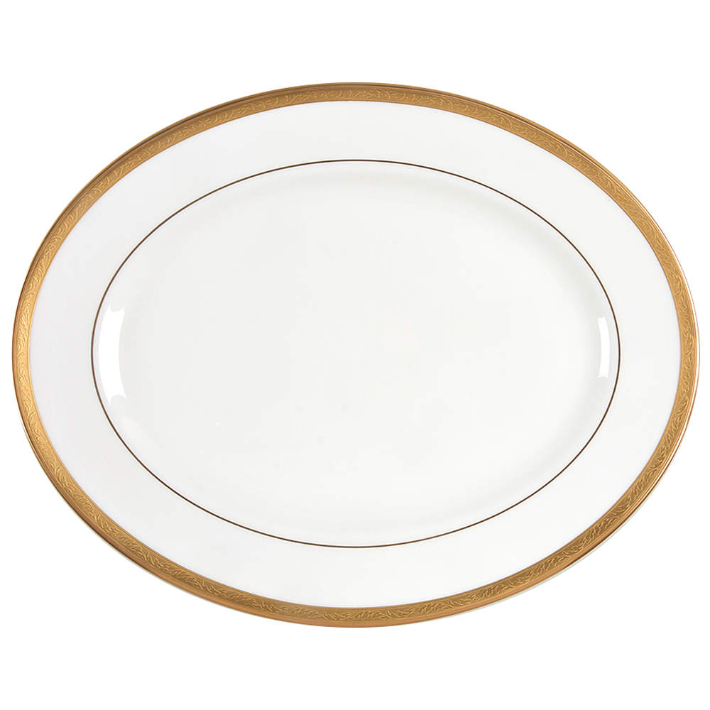 Landmark Gold 13" Oval Serving Platter by Lenox-1