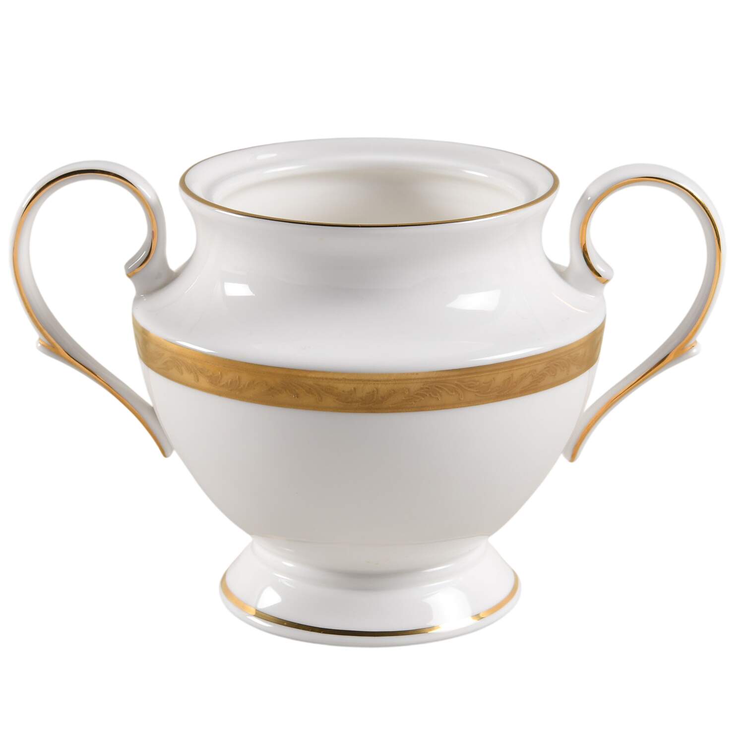 Landmark Gold Sugar Bowl No Lid by Lenox-1