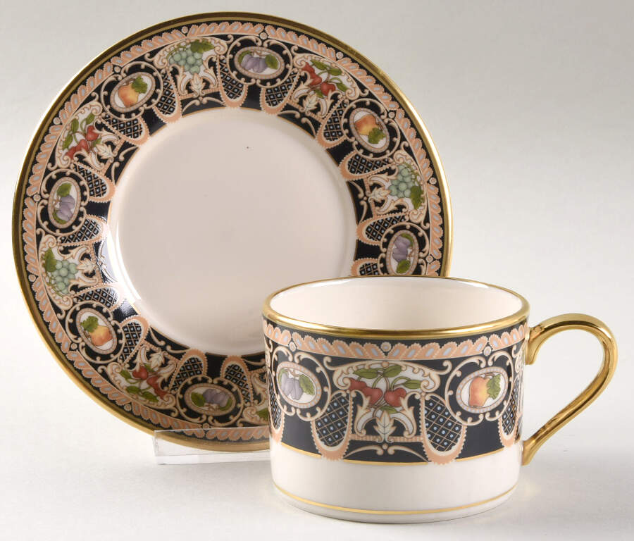 Lammermoor Flat Cup & Saucer Set by Lenox-1