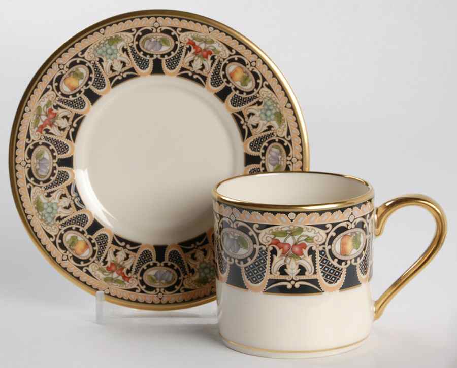 Lammermoor Flat Demitasse Cup & Saucer Set by Lenox-1