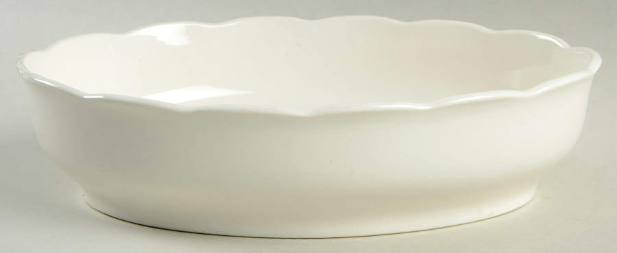 Lantana White 9" Oval Vegetable Bowl by Lenox-1