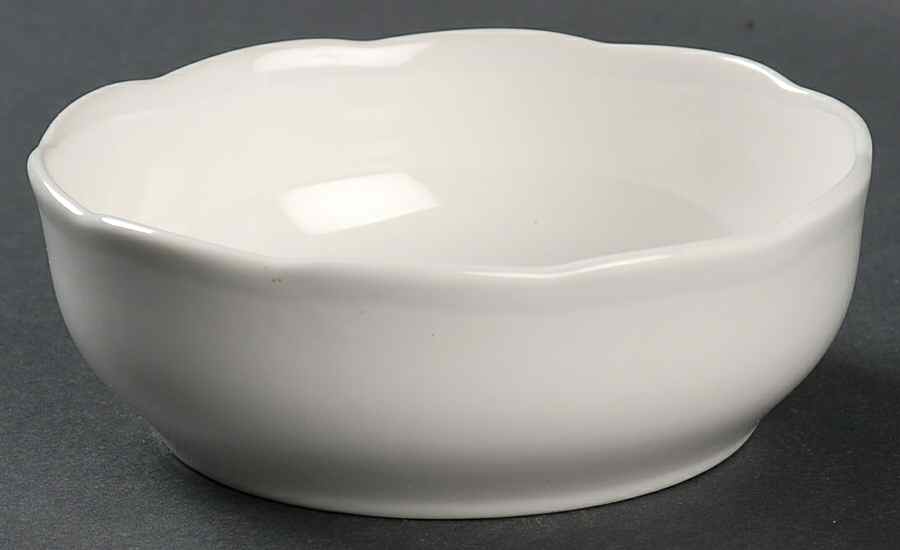Lantana White Fruit/Dessert (Sauce) Bowl by Lenox-1