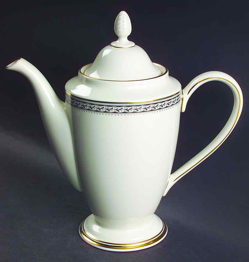 Laurenwood Place 1999 Shape Coffee Pot & Lid by Lenox-1