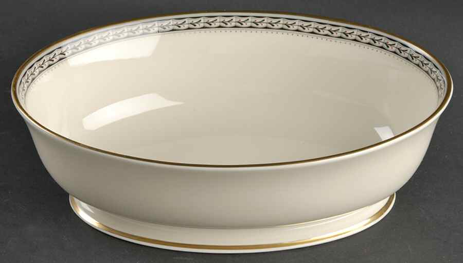 Laurenwood Place 9" Oval Vegetable Bowl by Lenox-1