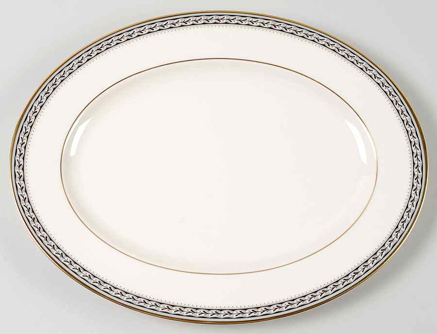 Laurenwood Place 13" Oval Serving Platter by Lenox-1