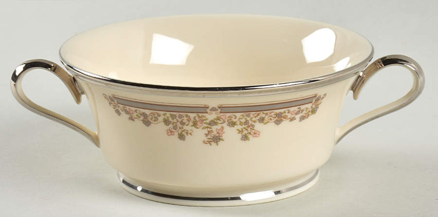 Lace Point Footed Cream Soup Bowl by Lenox-1