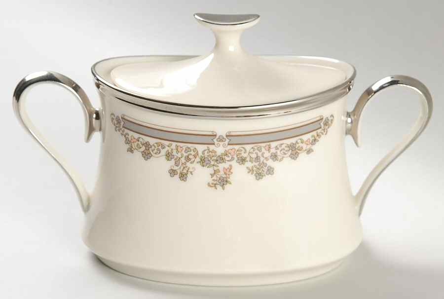 Lace Point Sugar Bowl & Lid by Lenox-1
