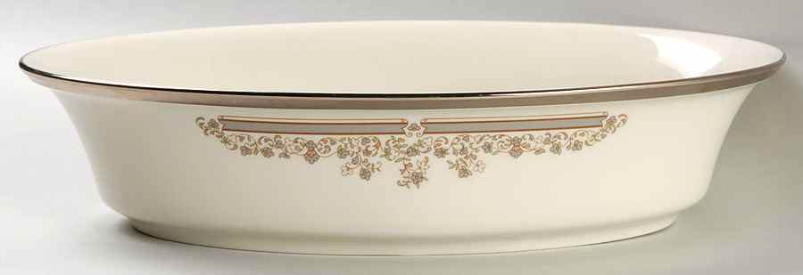 Lace Point 10" Oval Vegetable Bowl by Lenox-1