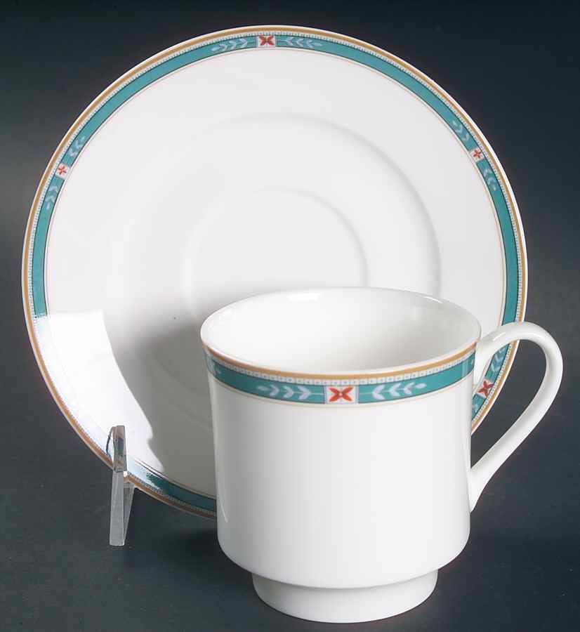 Lake Shore Flat Cup & Saucer Set by Lenox-1