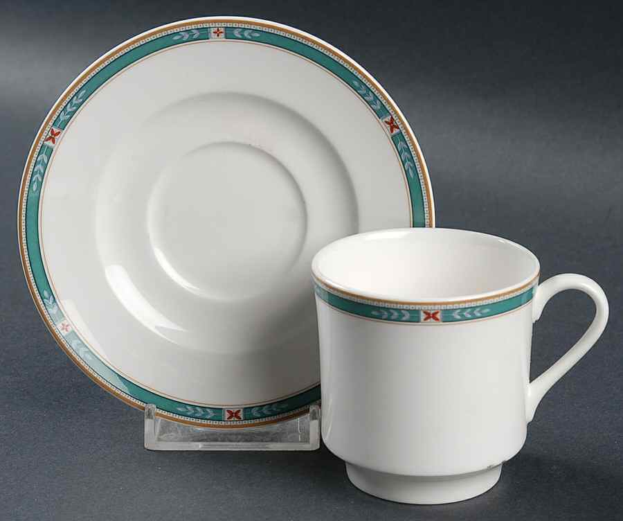 Lake Shore Flat Demitasse Cup & Saucer Set by Lenox-1