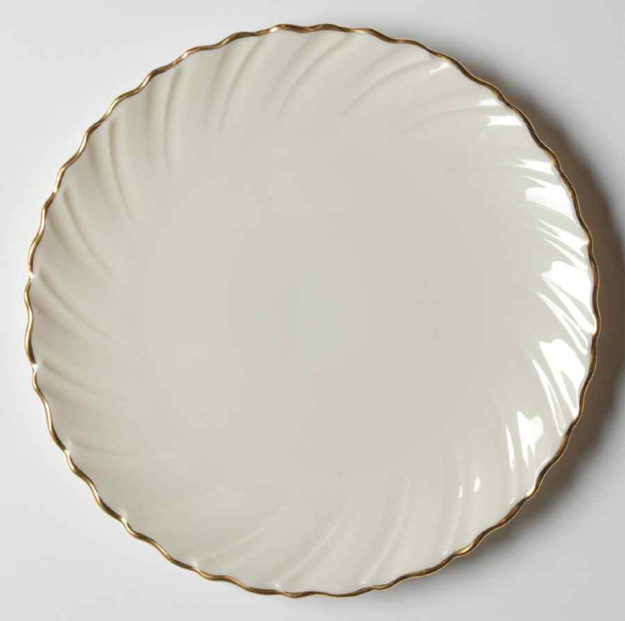 Laurent Dessert Plate/Cream Soup Saucer for Flat Bowl by Lenox-1