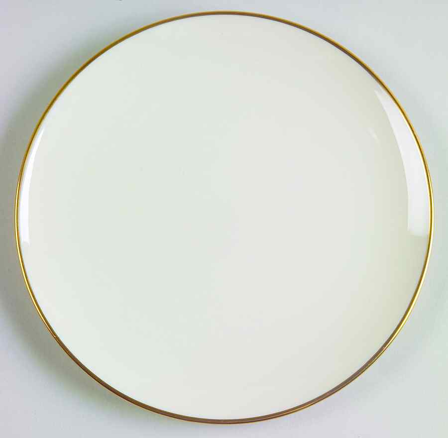 Presidential Gold Dessert Plate/Cream Soup Saucer for Flat Bowl by Lenox-1