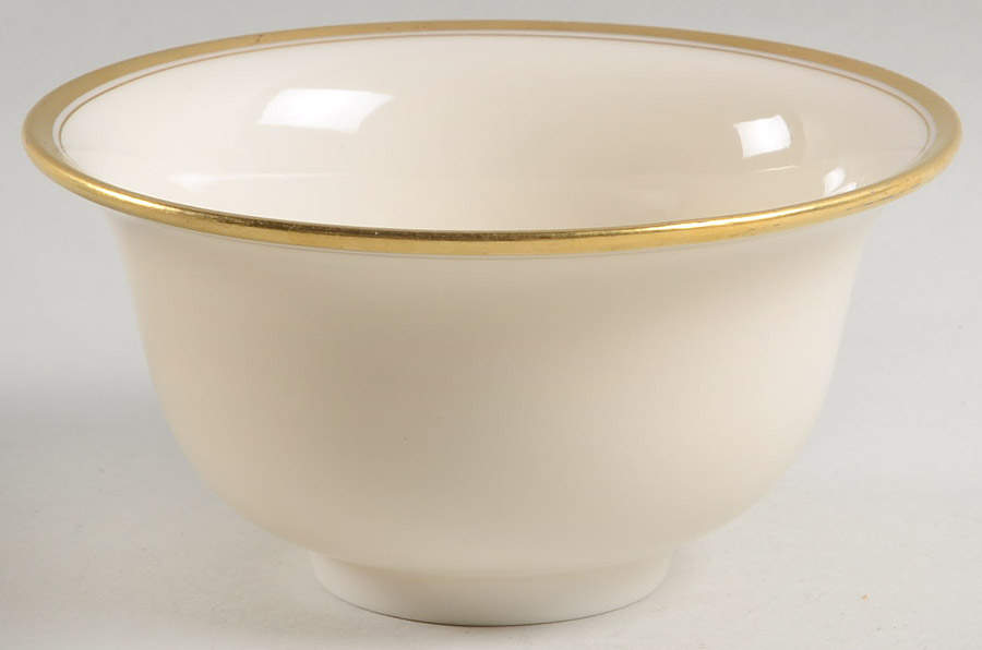 Lenox Liners (Cream, Gold Trim) Decoration #86 Cream Soup Bowl Liner by Lenox-1