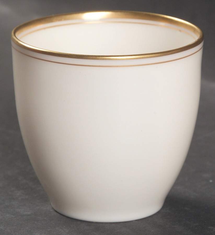 Lenox Liners (Cream, Gold Trim) Decoration #86 Shape 1 Egg Cup Liner by Lenox-1