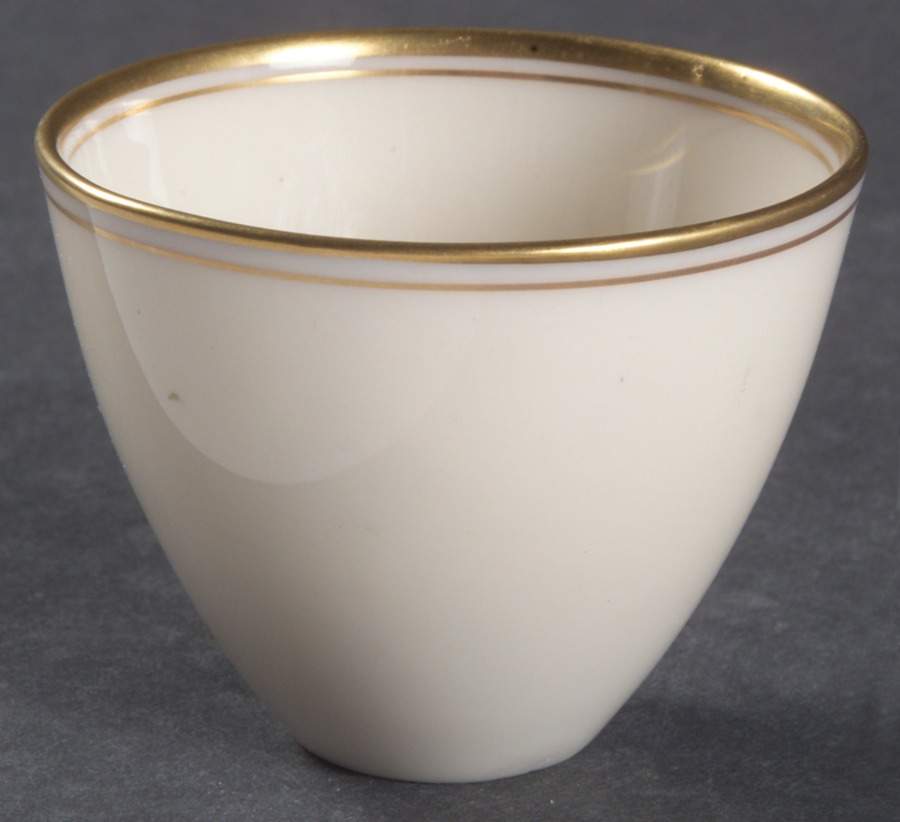 Lenox Liners (Cream, Gold Trim) Decoration #86 Straight Demitasse Liner by Lenox-1