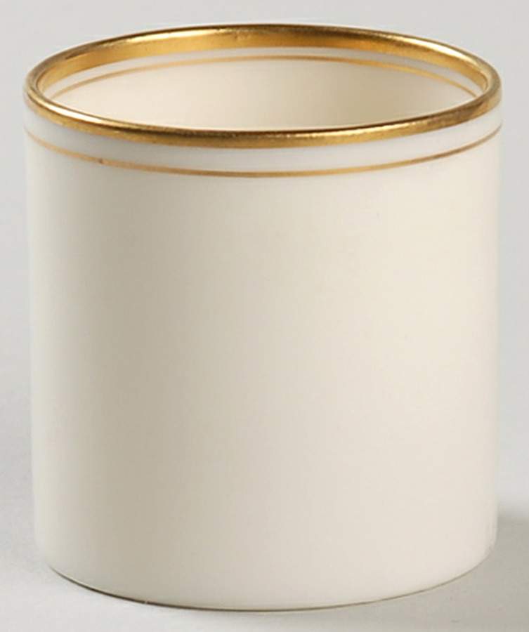 Lenox Liners (Cream, Gold Trim) Decoration #86 Can Shape Demitasse Liner by Lenox-1
