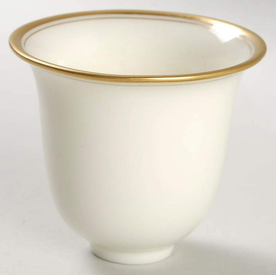 Lenox Liners (Cream, Gold Trim) Decoration #86 Bell Shape Demitasse Liner by Lenox-1