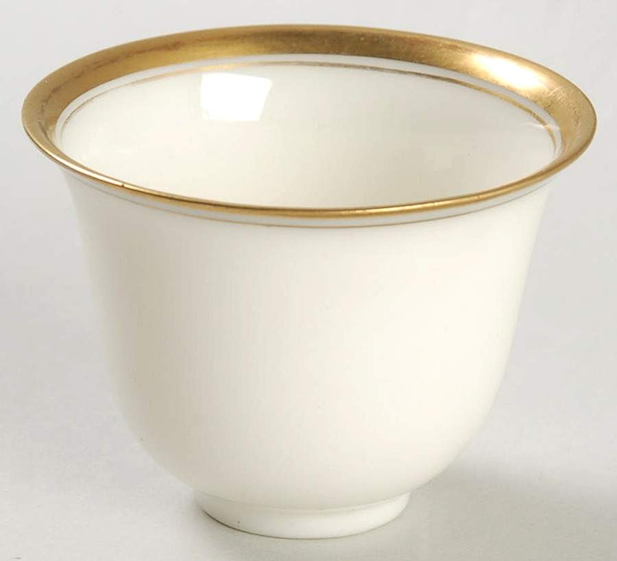 Lenox Liners (Cream, Gold Trim) Decoration #86 Bell Shape Demitasse Liner by Lenox-1