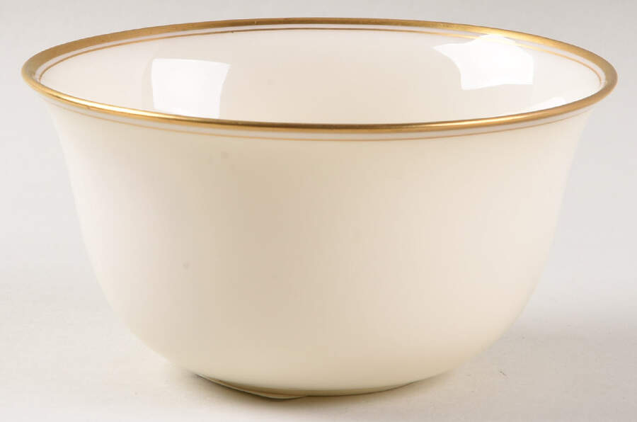 Lenox Liners (Cream, Gold Trim) Decoration #86 Cream Soup Bowl Liner by Lenox-1