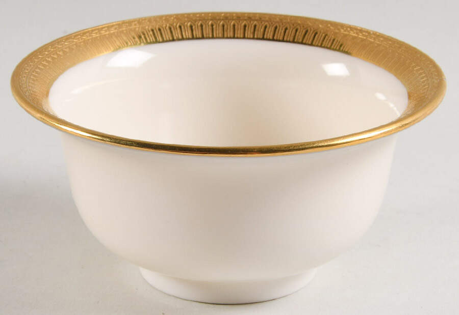 Lenox Liners (Cream, Gold Trim) Decoration #J40 Bouillion Liner by Lenox-1