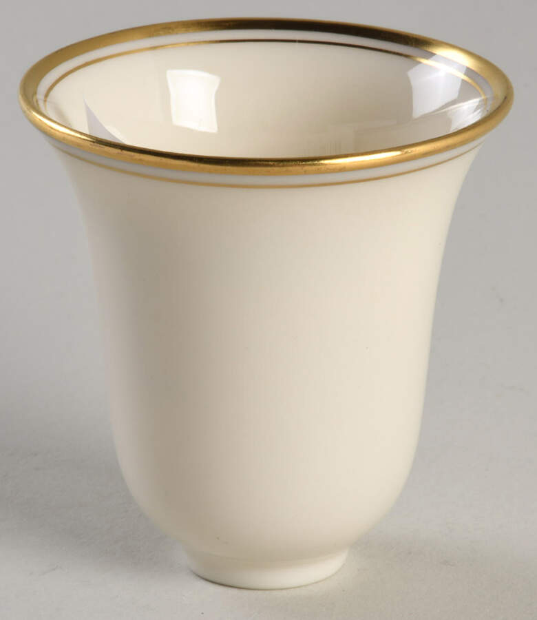 Lenox Liners (Cream, Gold Trim) Decoration #86 Bell Shape Demitasse Liner by Lenox-1