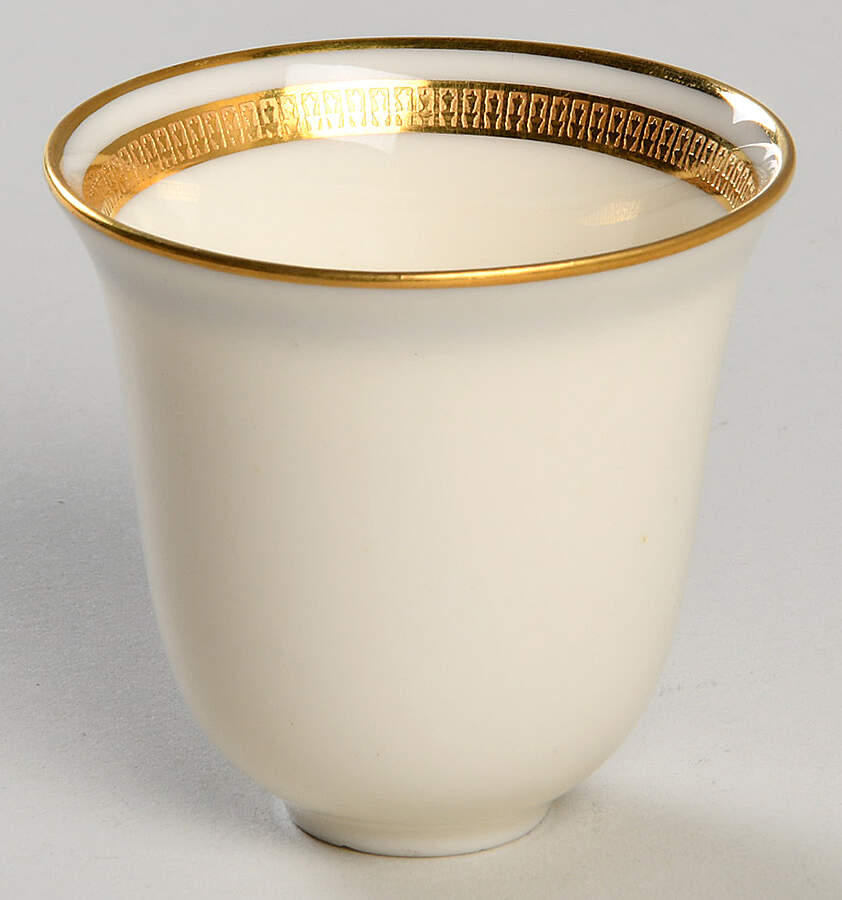 Lenox Liners (Cream, Gold Trim) Decoration #J53 Bell Shape Demitasse Liner by Lenox-1