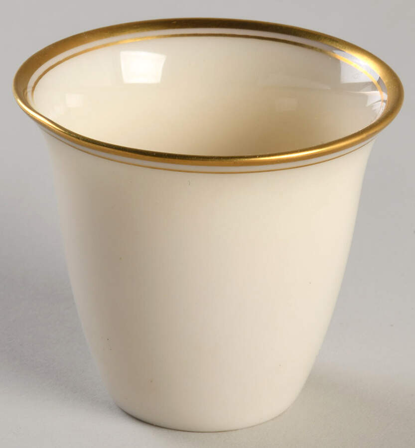 Lenox Liners (Cream, Gold Trim) Decoration #86 Bell Shape Egg Cup Liner by Lenox-1
