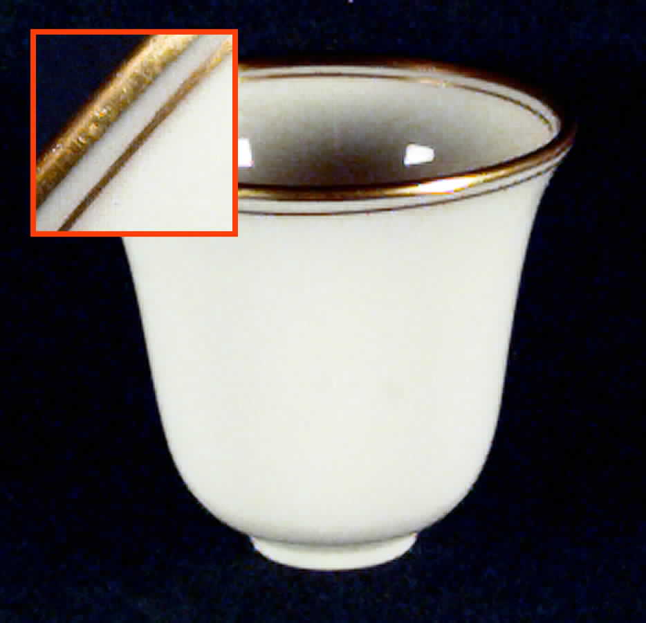 Lenox Liners (Cream, Gold Trim) Decoration #86 Bell Shape Demitasse Liner by Lenox-1
