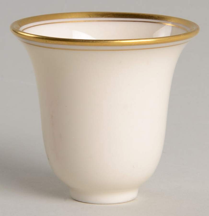 Lenox Liners (Cream, Gold Trim) Decoration #86 Bell Shape Demitasse Liner by Lenox-1
