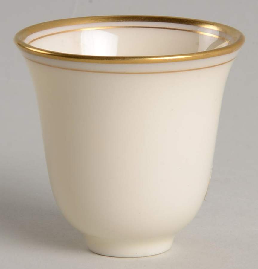 Lenox Liners (Cream, Gold Trim) Decoration #86 Bell Shape Demitasse Liner by Lenox-1