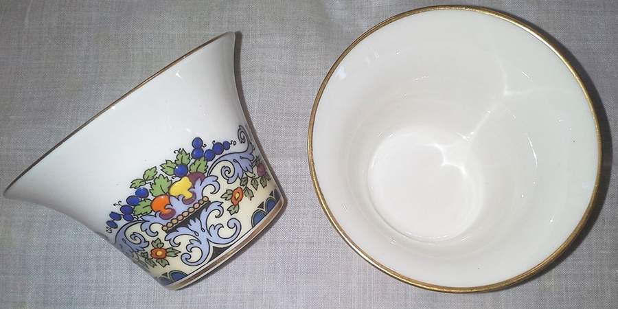 Lenox Liners (Cream, Gold Trim) Decoration #W2 Shape 1 Demitasse Liner by Lenox-1