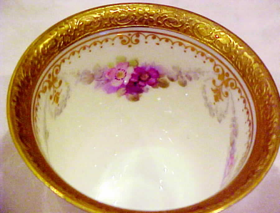 Lenox Liners (Cream, Gold Trim) Gold Encrusted Floral Bell Shape Demitasse Liner by Lenox-1