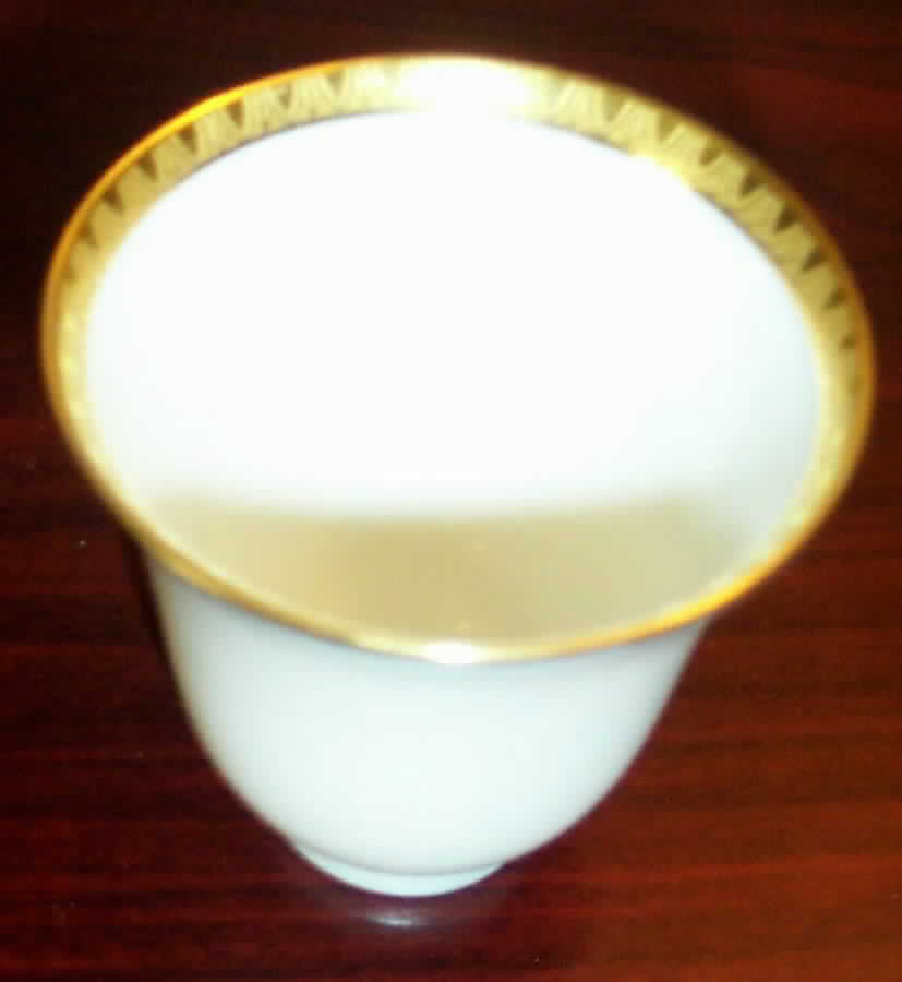 Lenox Liners (Cream, Gold Trim) Gold Encrusted Bell Shape Demitasse Liner by Lenox-1