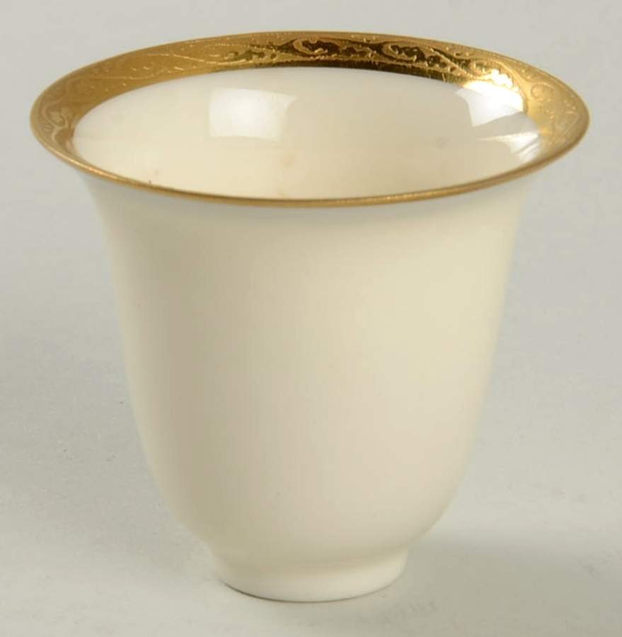 Lenox Liners (Cream, Gold Trim) Decoration #C5 Bell Shape Demitasse Liner by Lenox-1
