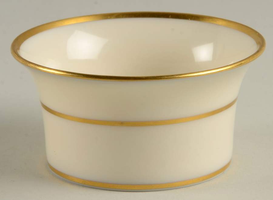 Lenox Liners (Cream, Gold Trim) Decoration #J34 Shape 1 Ramekin Liner by Lenox-1