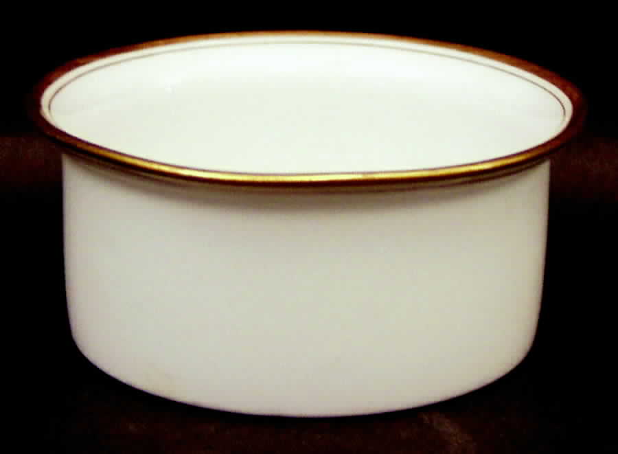 Lenox Liners (White, Gold Trim) Decoration #86 Shape 2 Ramekin Liner by Lenox-1