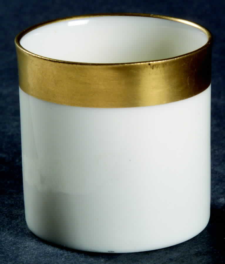 Lenox Liners (White, Gold Trim) Decoration #WG Can Shape Demitasse Liner by Lenox-1
