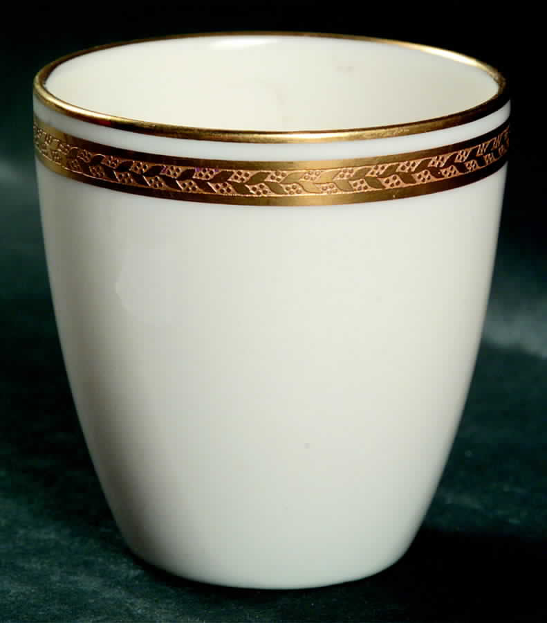 Lenox Liners (Cream, Gold Trim) Decoration #E86 Straight Demitasse Liner by Lenox-1