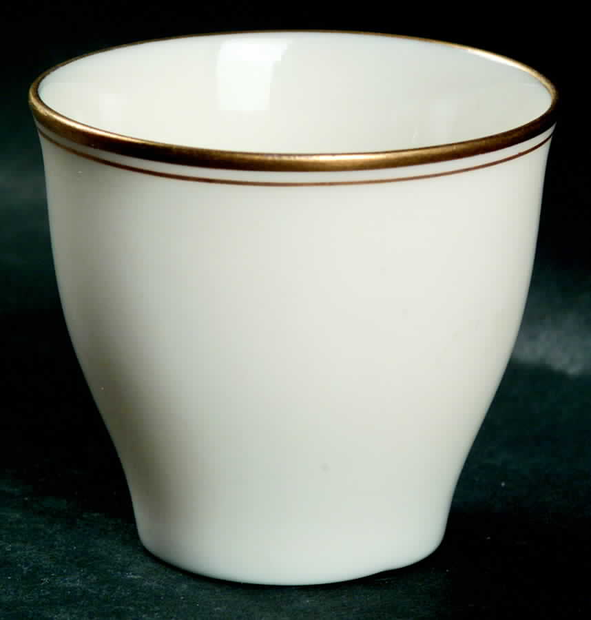 Lenox Liners (Cream, Gold Trim) Decoration #86 Shape 2 Egg Cup Liner by Lenox-1