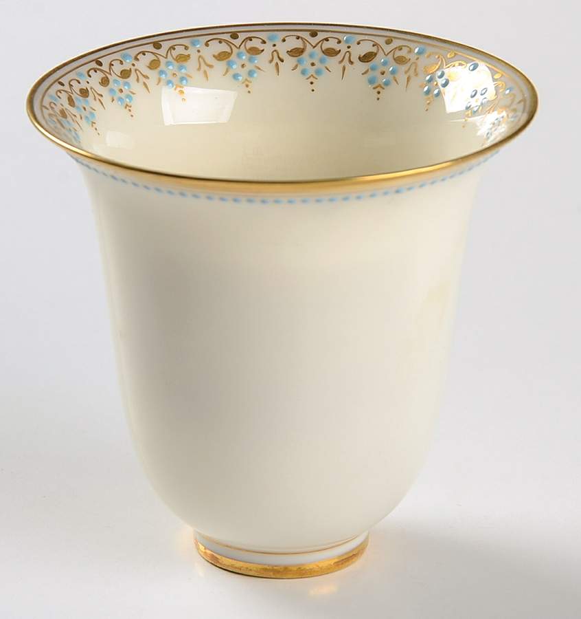 Lenox Liners (Cream, Gold Trim) Enamelled Bell Shape Demitasse Liner by Lenox-1