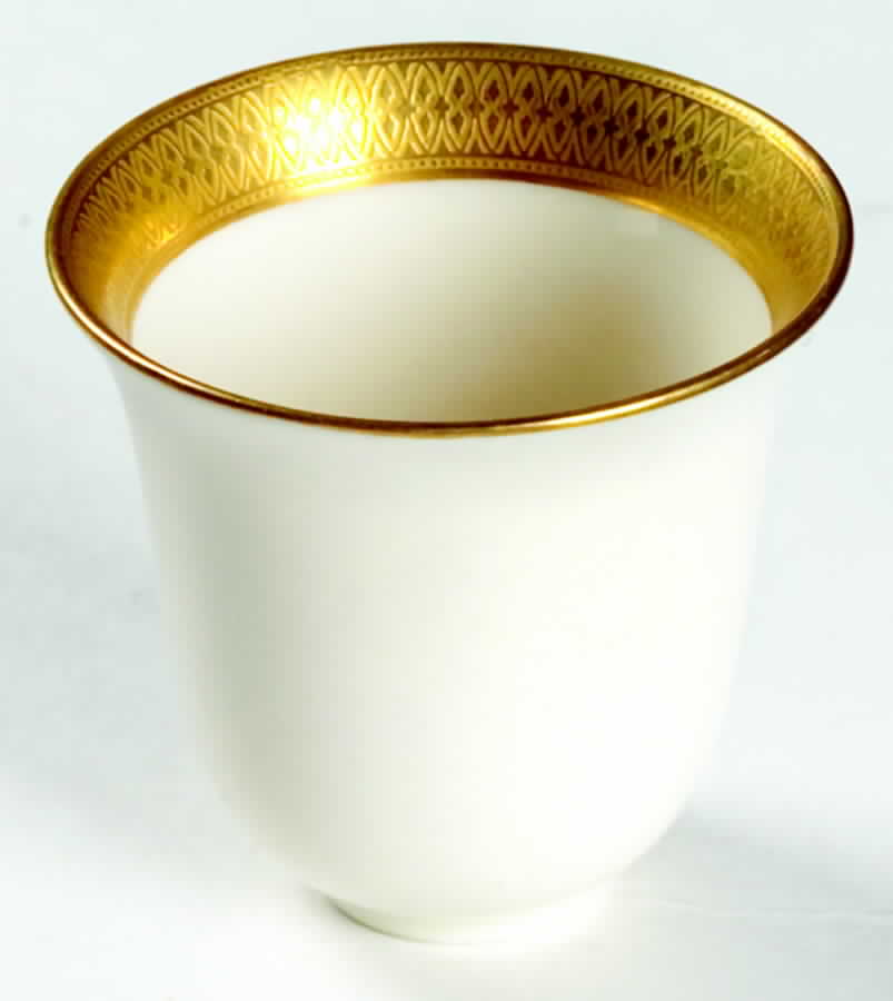 Lenox Liners (Cream, Gold Trim) Decoration #P67 Bell Shape Demitasse Liner by Lenox-1