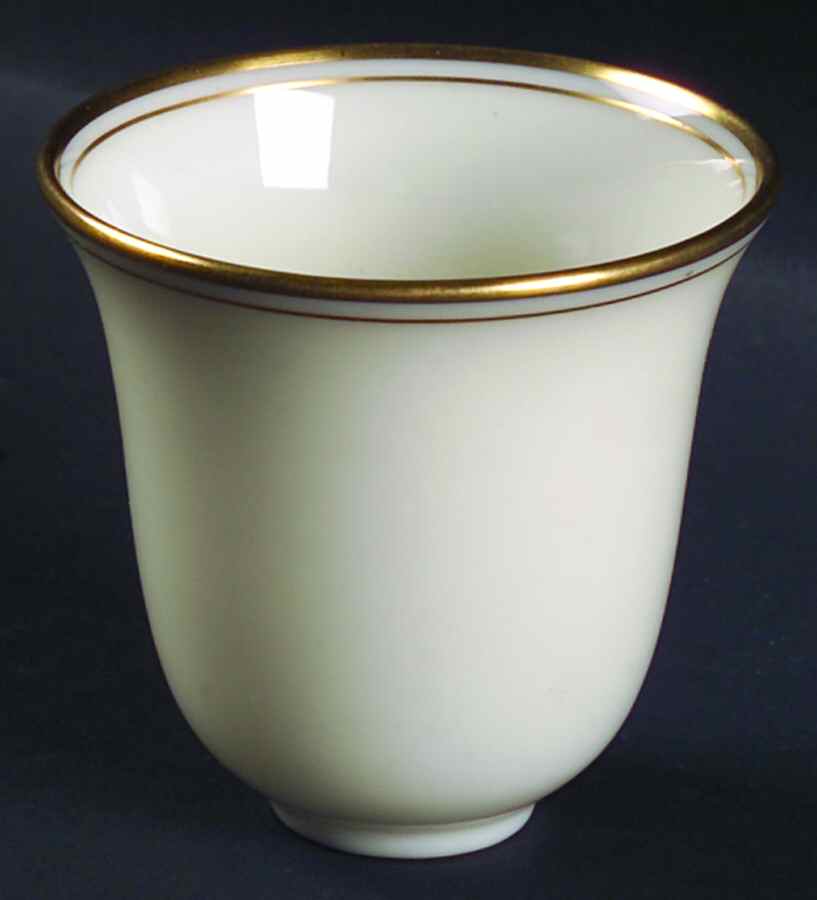 Lenox Liners (Cream, Gold Trim) Decoration #86 Bell Shape Demitasse Liner by Lenox-1