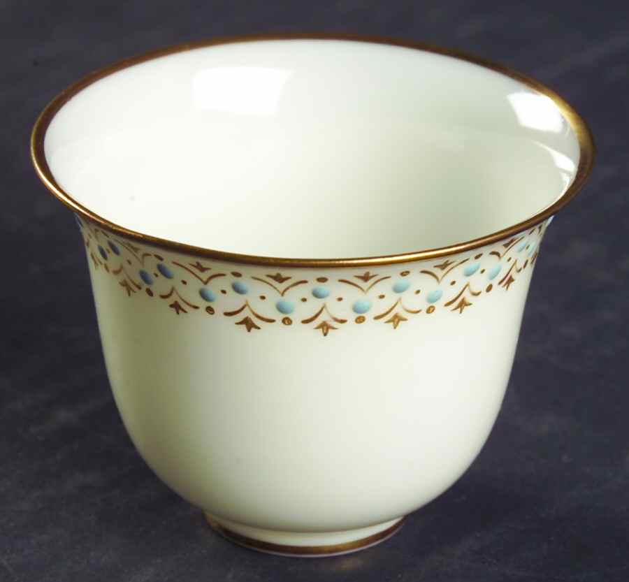 Lenox Liners (Cream, Gold Trim) Enamelled Bell Shape Demitasse Liner by Lenox-1