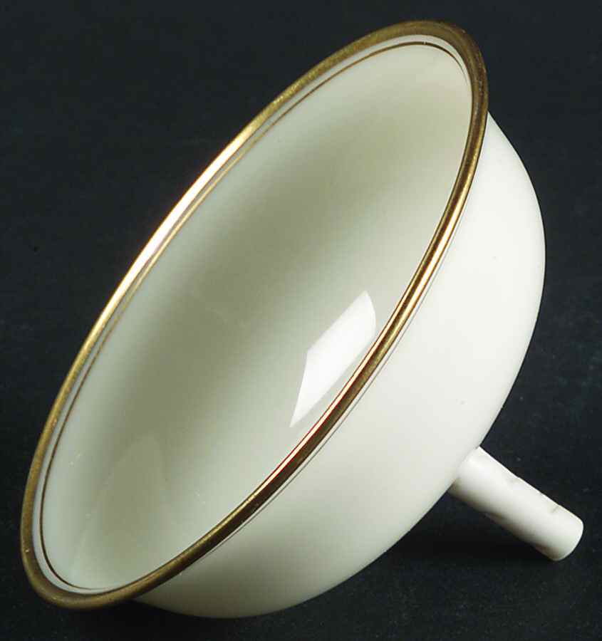 Lenox Liners (Cream, Gold Trim) Decoration #86 Flared Sherbet Liner by Lenox-1