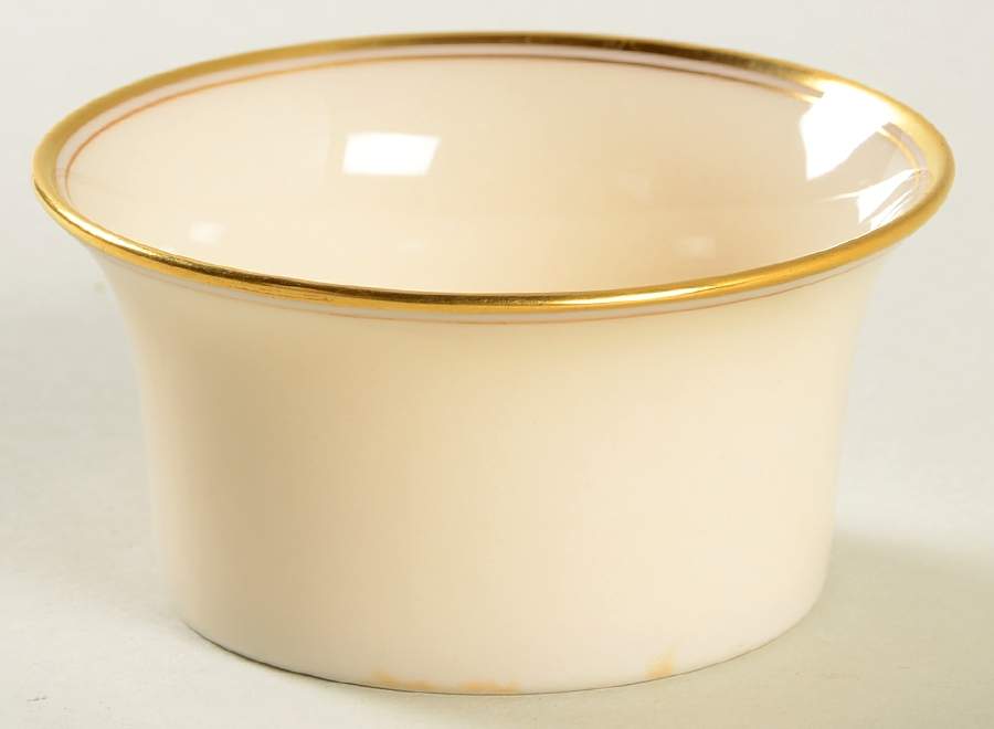 Lenox Liners (Cream, Gold Trim) Decoration #86 Shape 1 Ramekin Liner by Lenox-1