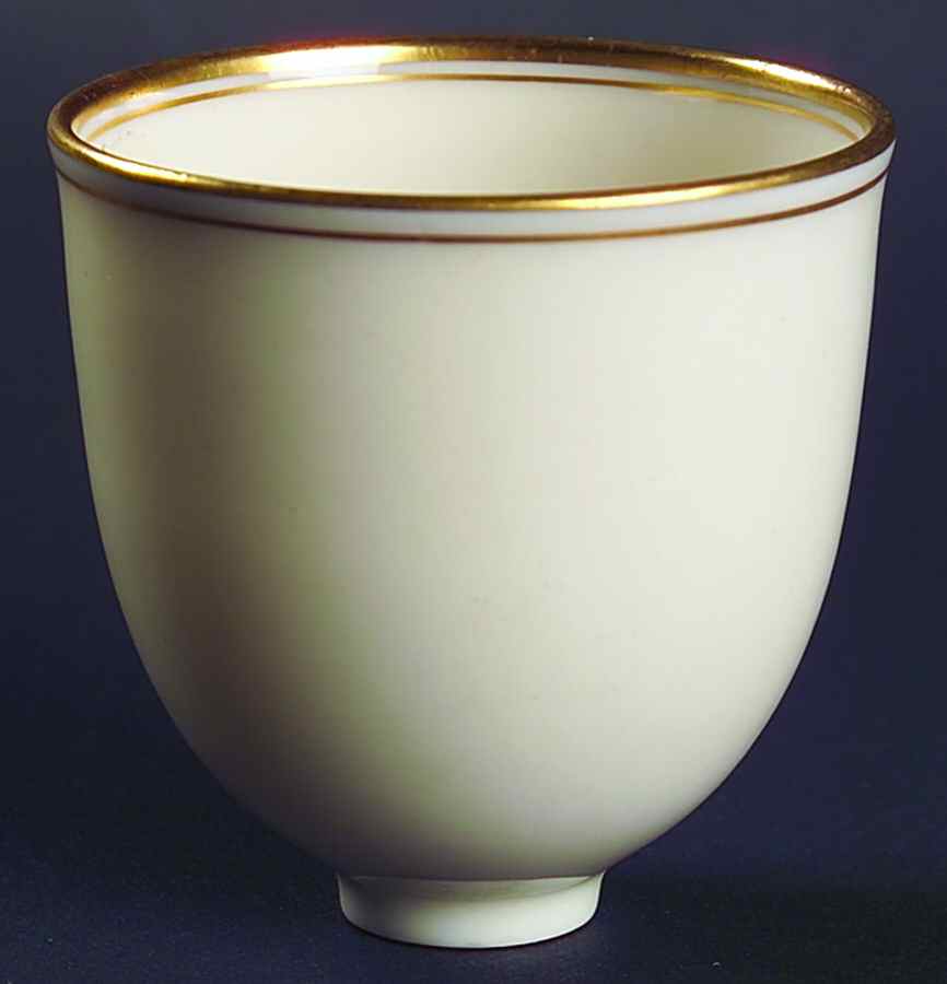 Lenox Liners (Cream, Gold Trim) Decoration #86 Shape 1 Egg Cup Liner by Lenox-1