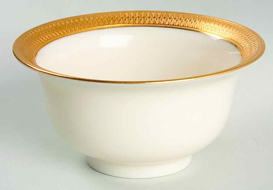Lenox Liners (Cream, Gold Trim) Decoration #P67 Bouillon Liner by Lenox-1