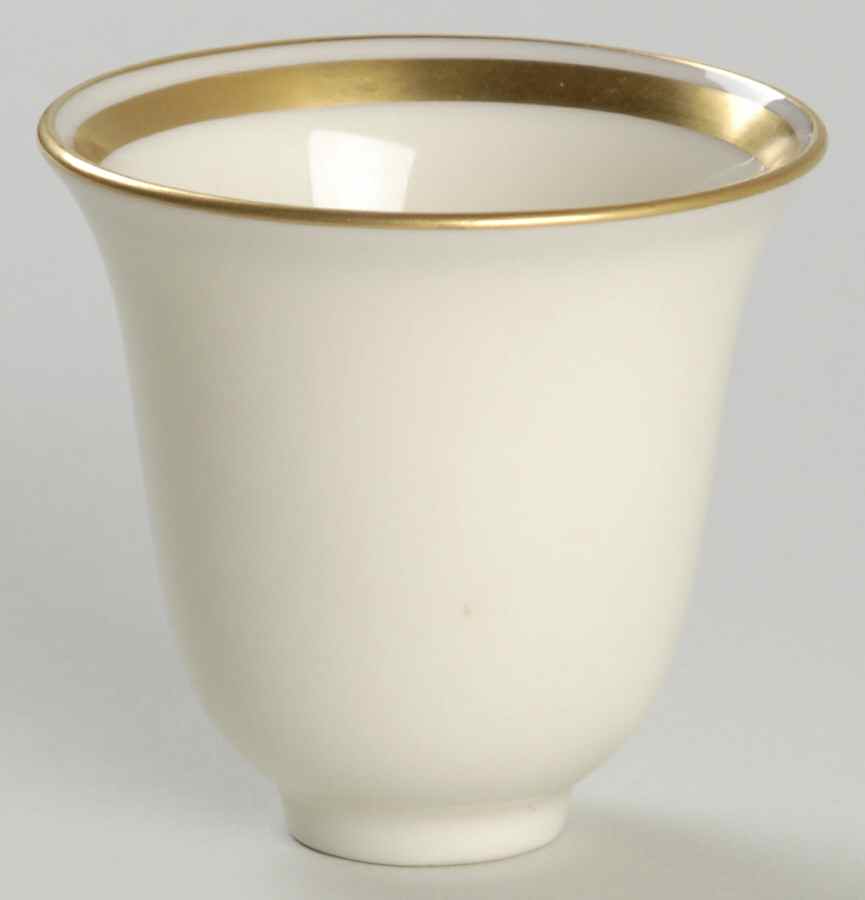 Lenox Liners (Cream, Gold Trim) Decoration #MG Bell Shape Demitasse Liner by Lenox-1